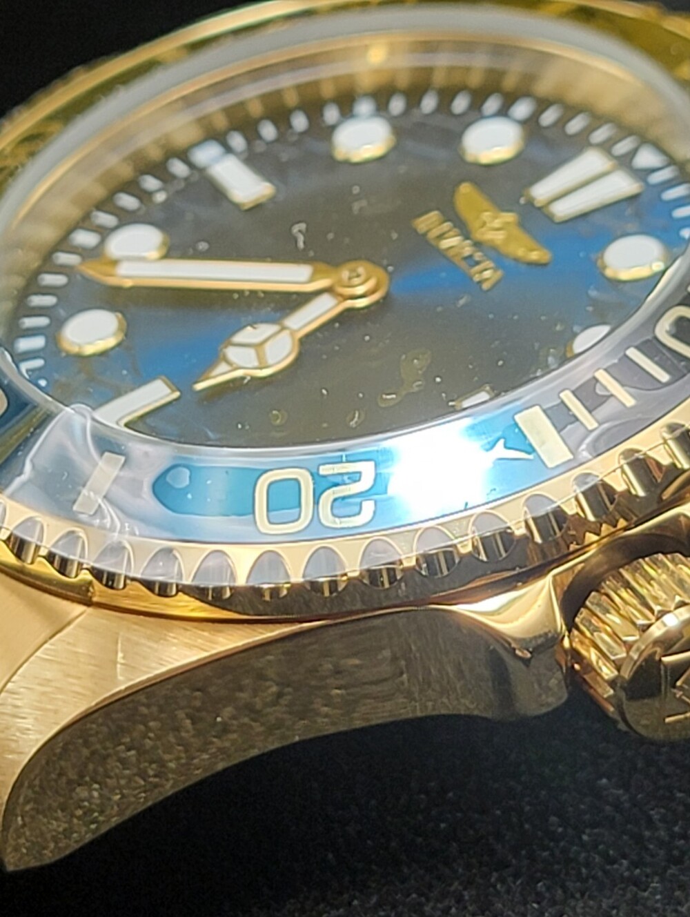 NEW Invicta Pro Diver Crestcore Men's Watch - 43mm Gold 49707 Unique No 2nd Hand - Picture 4 of 13